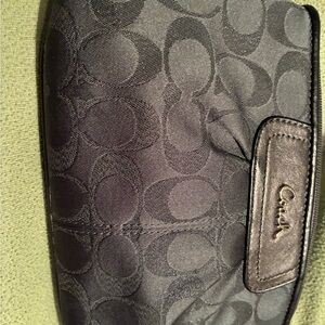 Coach Charcoal Monogram Clutch